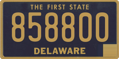 DE license plate 858800