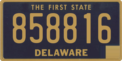 DE license plate 858816