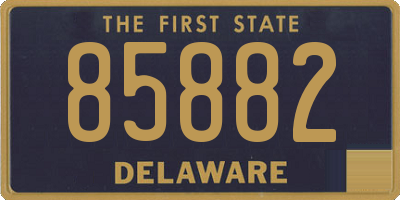 DE license plate 85882