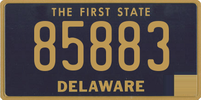 DE license plate 85883