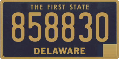 DE license plate 858830