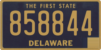 DE license plate 858844