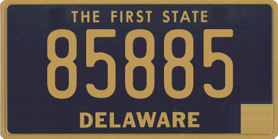 DE license plate 85885