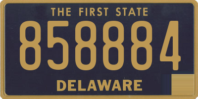 DE license plate 858884