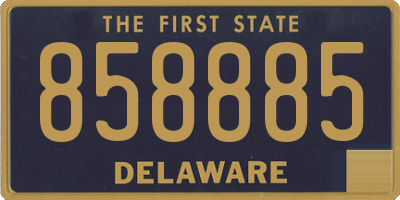 DE license plate 858885