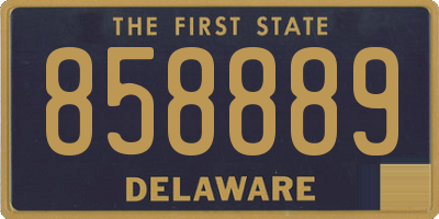 DE license plate 858889