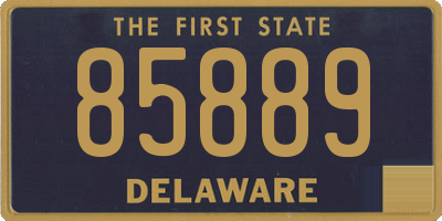 DE license plate 85889