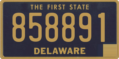 DE license plate 858891