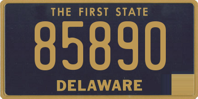 DE license plate 85890