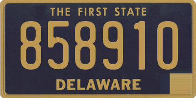 DE license plate 858910