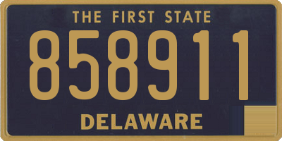 DE license plate 858911