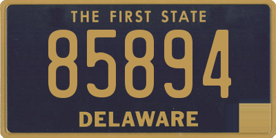 DE license plate 85894