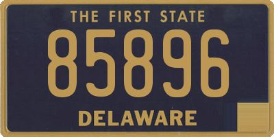 DE license plate 85896