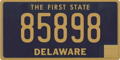 DE license plate 85898