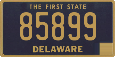 DE license plate 85899