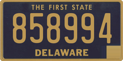 DE license plate 858994