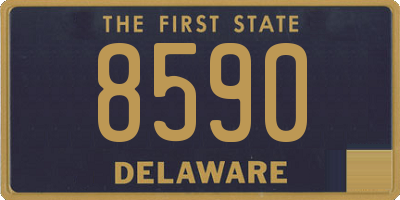 DE license plate 8590