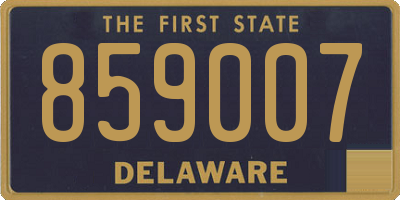 DE license plate 859007