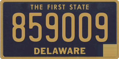 DE license plate 859009
