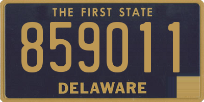 DE license plate 859011