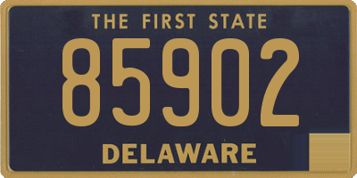 DE license plate 85902