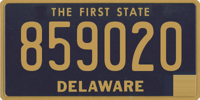 DE license plate 859020