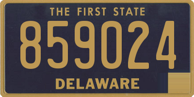 DE license plate 859024