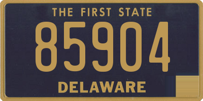 DE license plate 85904
