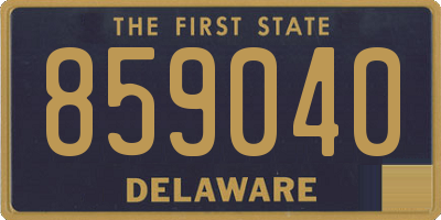 DE license plate 859040