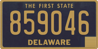 DE license plate 859046
