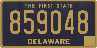 DE license plate 859048