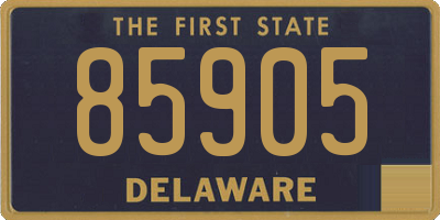 DE license plate 85905