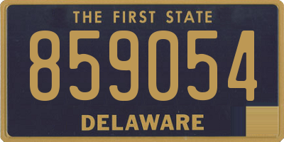 DE license plate 859054