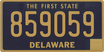 DE license plate 859059