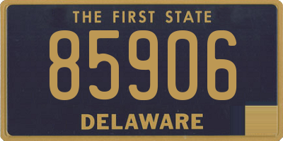 DE license plate 85906