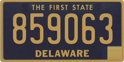DE license plate 859063