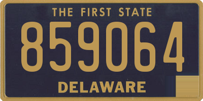 DE license plate 859064