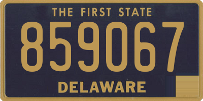 DE license plate 859067