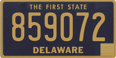 DE license plate 859072