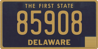 DE license plate 85908