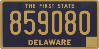 DE license plate 859080