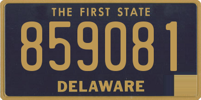DE license plate 859081