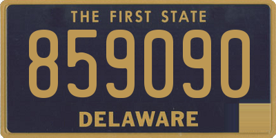 DE license plate 859090