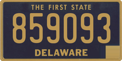 DE license plate 859093