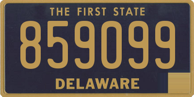 DE license plate 859099