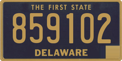 DE license plate 859102