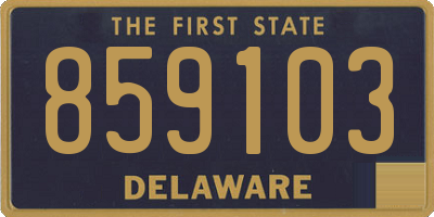 DE license plate 859103