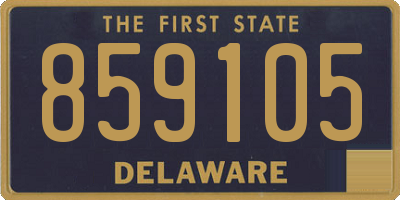 DE license plate 859105