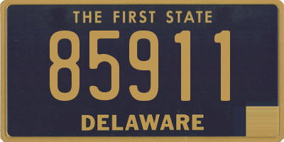 DE license plate 85911