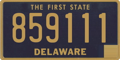 DE license plate 859111